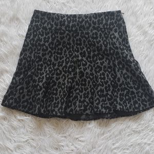 Ann Taylor animal print miniskirt